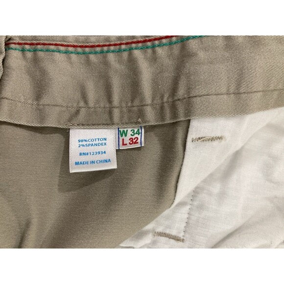 Southern Tide Pants Men's 34x32 Tan Intercoastal Straight Leg Casual Chino - Picture 9 of 13